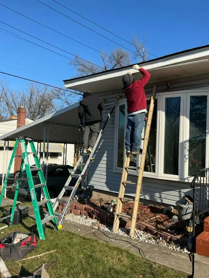 Restoration crew performing exterior repair in East Foothills